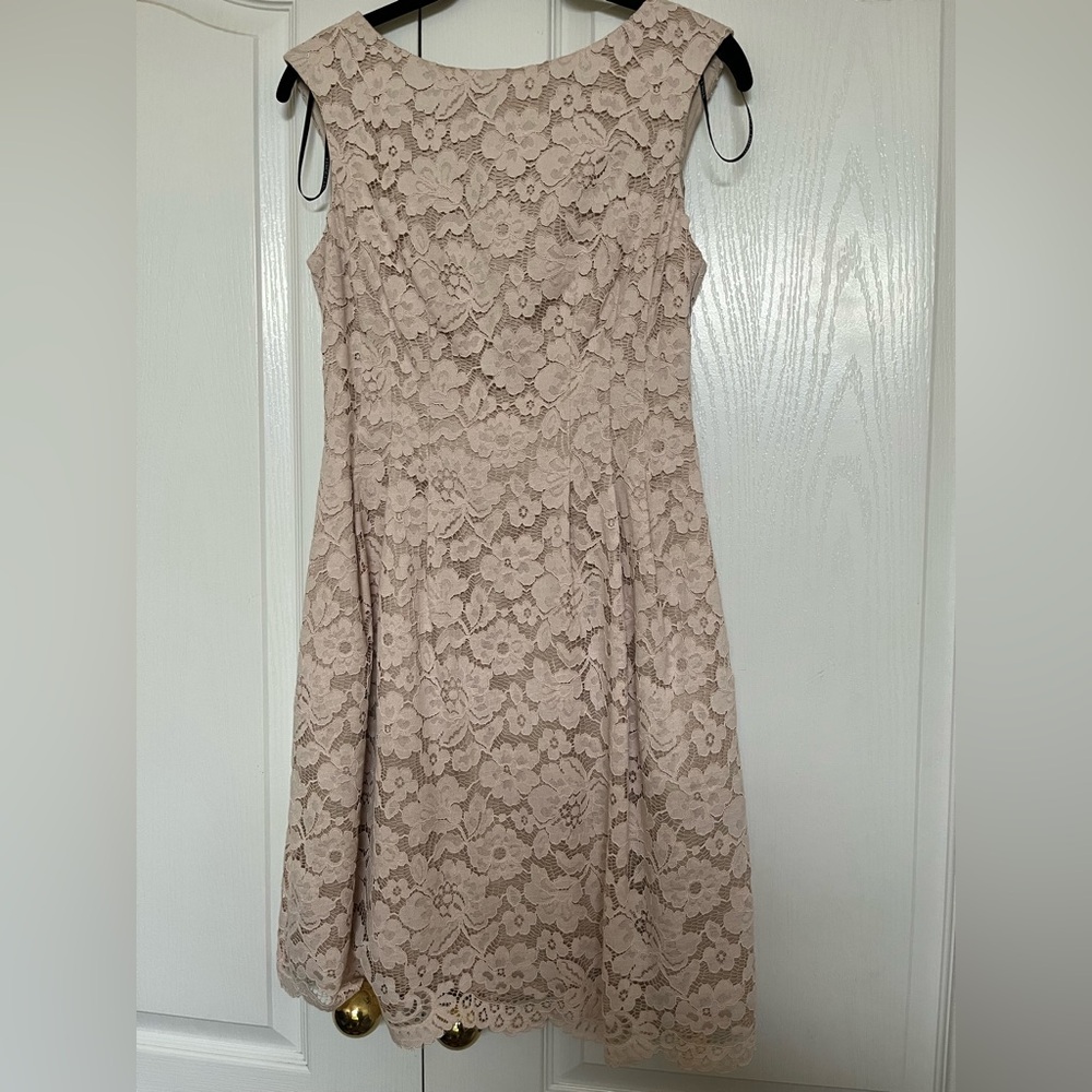 Vince Camuto Cream Lace Mini Dress - Picture 4 of 8